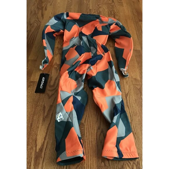 Spyder Ski Race Suit Mens Size Large L Orange Performance GS $700 - Picture 6 of 10